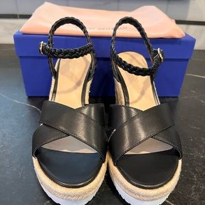 Stuart Weitzman Mykonos Braided Wedge Sandals